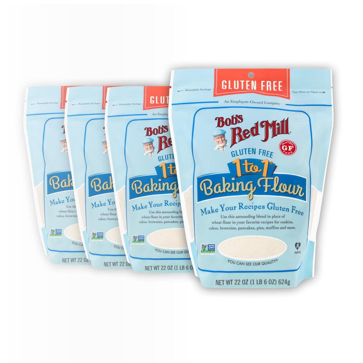 Bob's Red Mill gluten-free 1-to-1 flour pack for simple gluten-free baking