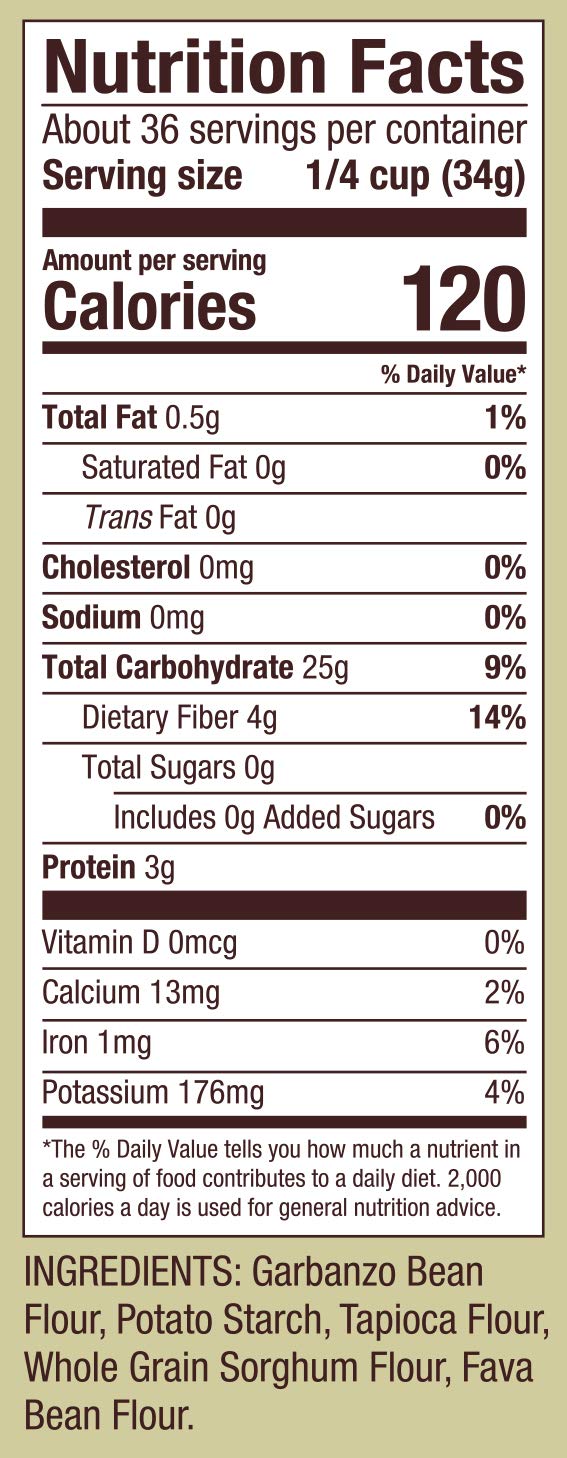 Bob's Red Mill gluten free flour blend ingredients displayed to inspire custom gluten free recipes