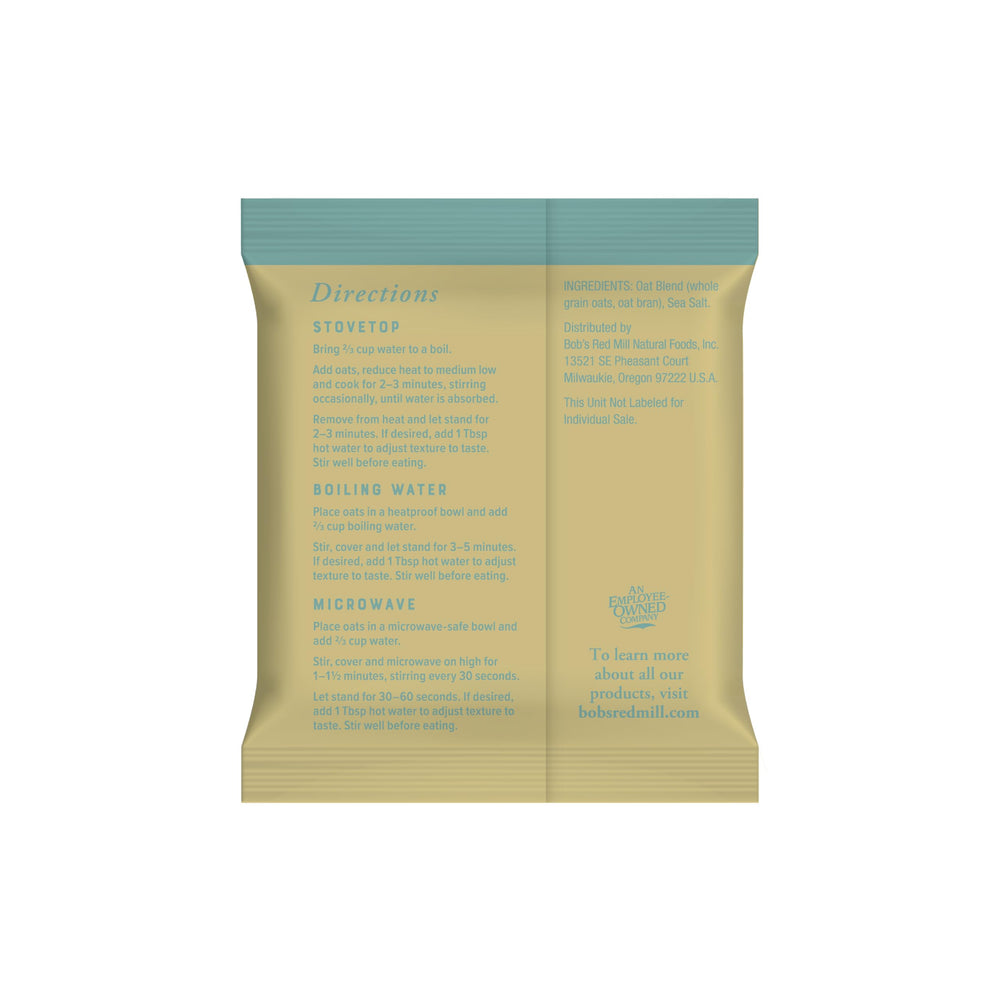 Bob's Red Mill gluten-free non-GMO seal reassures dietary preferences.