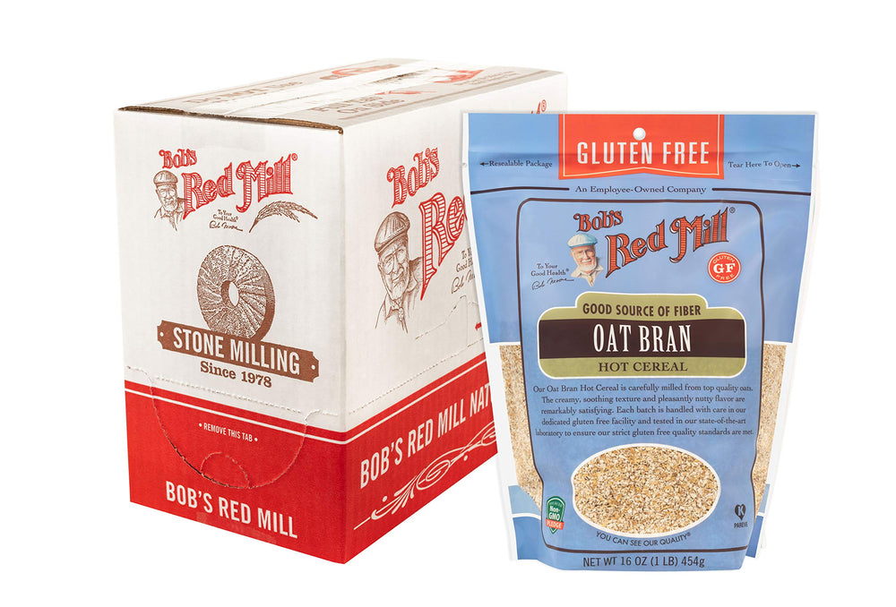 Bob's Red Mill gluten-free oat bran cereal 4-pack for a fiber-rich breakfast