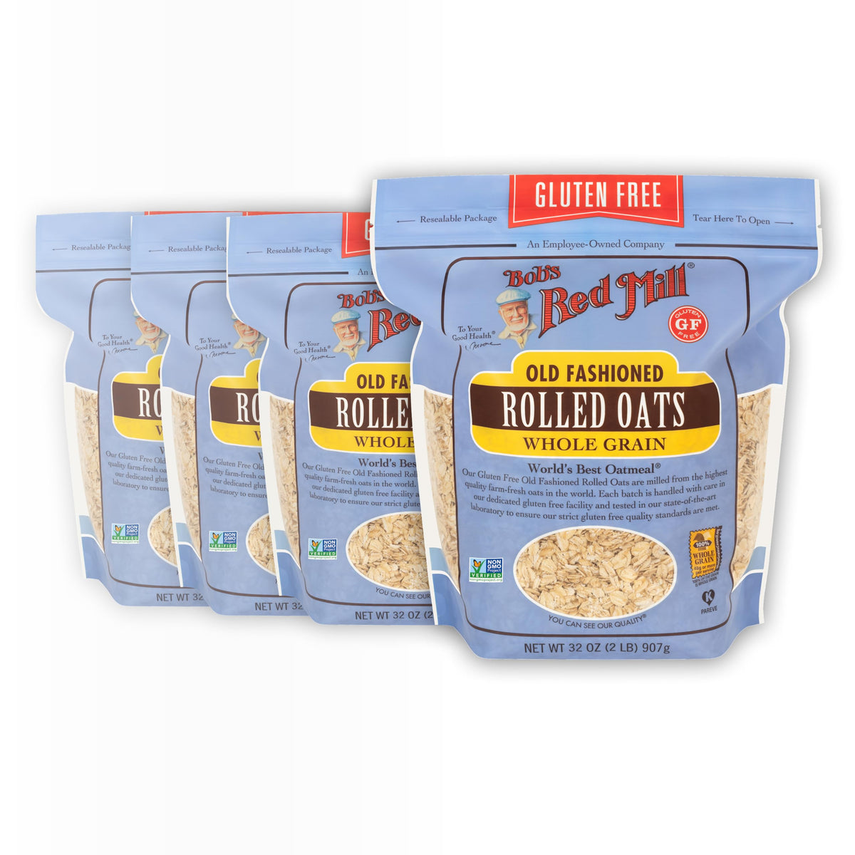 Bob's Red Mill gluten free oats porridge bowl for a creamy breakfast.