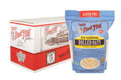 Bob's Red Mill gluten free oats poured for a warm breakfast.