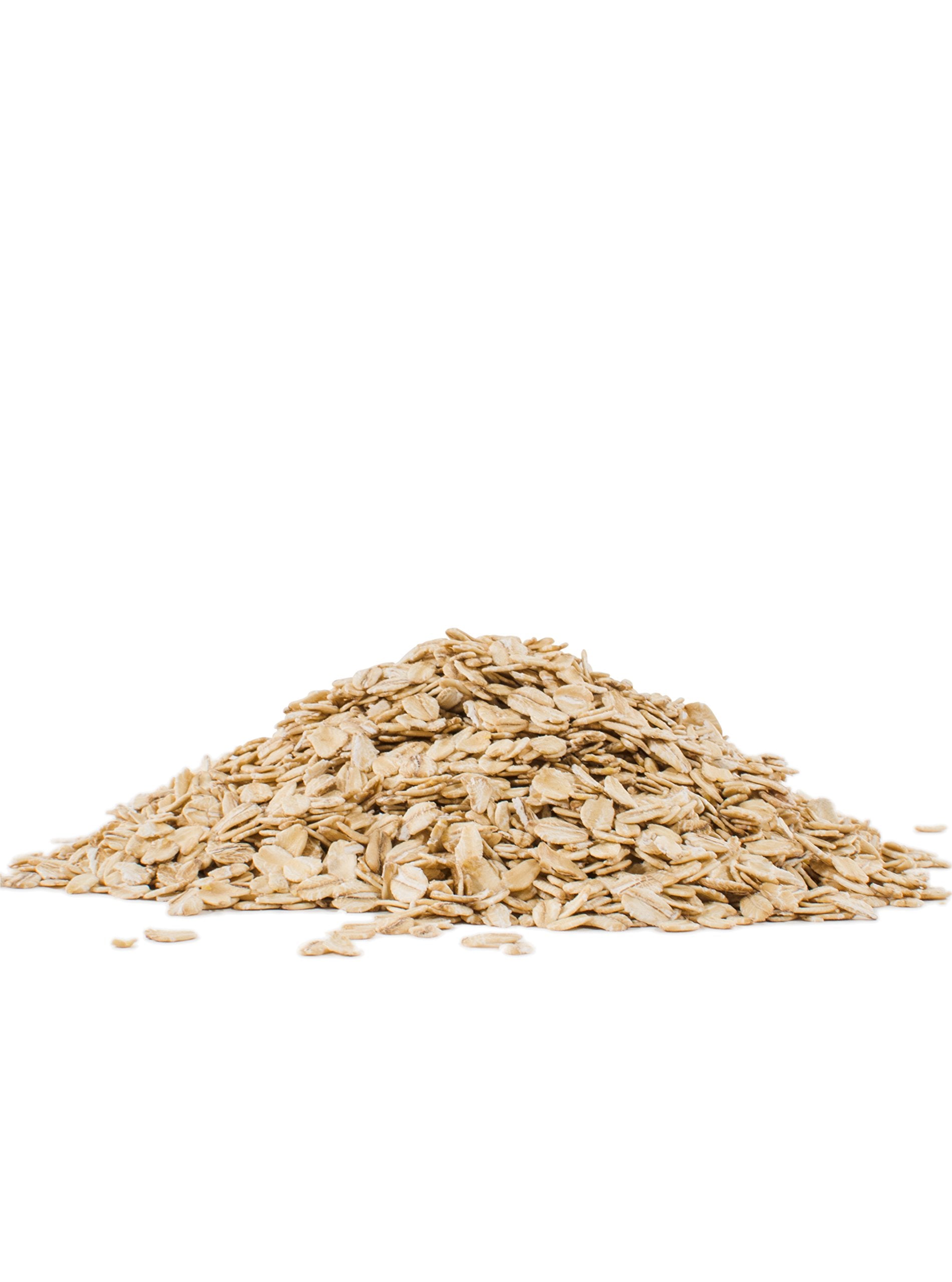 Bob's Red Mill oats packaging back showing ingredients and serving information for informed choices.
