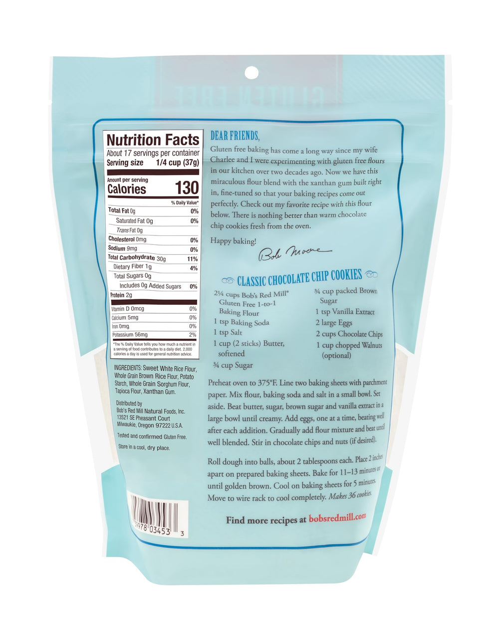 Bob's Red Mill gluten-free pancakes cooked with 1-to-1 flour for fluffy stacks