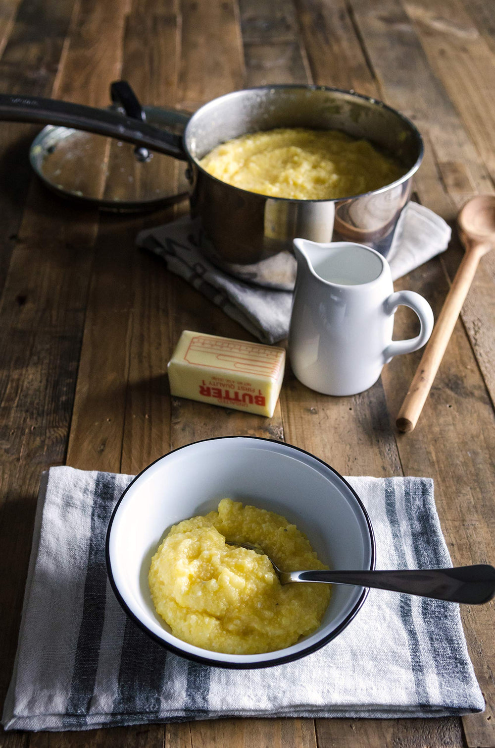 Bob's Red Mill gluten-free polenta in a bowl for comforting Italian meals