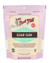 Bob's Red Mill Guar Gum powder bag thickens sauces and dressings.