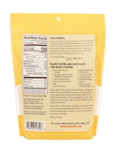 Millet flour creates a creamy color dough perfect for loaves or pancakes