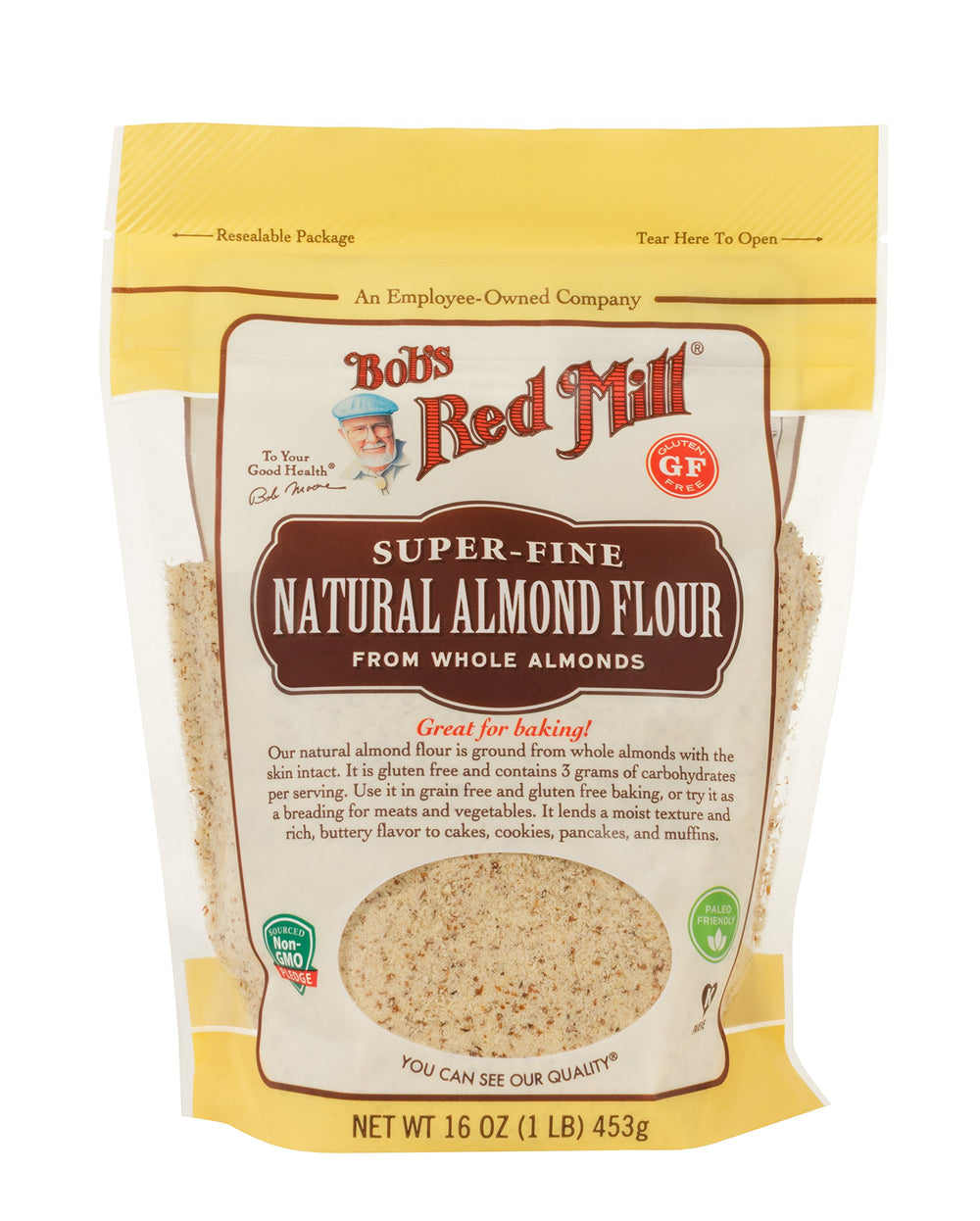 Moist, buttery almond flour muffins using Bob's Red Mill