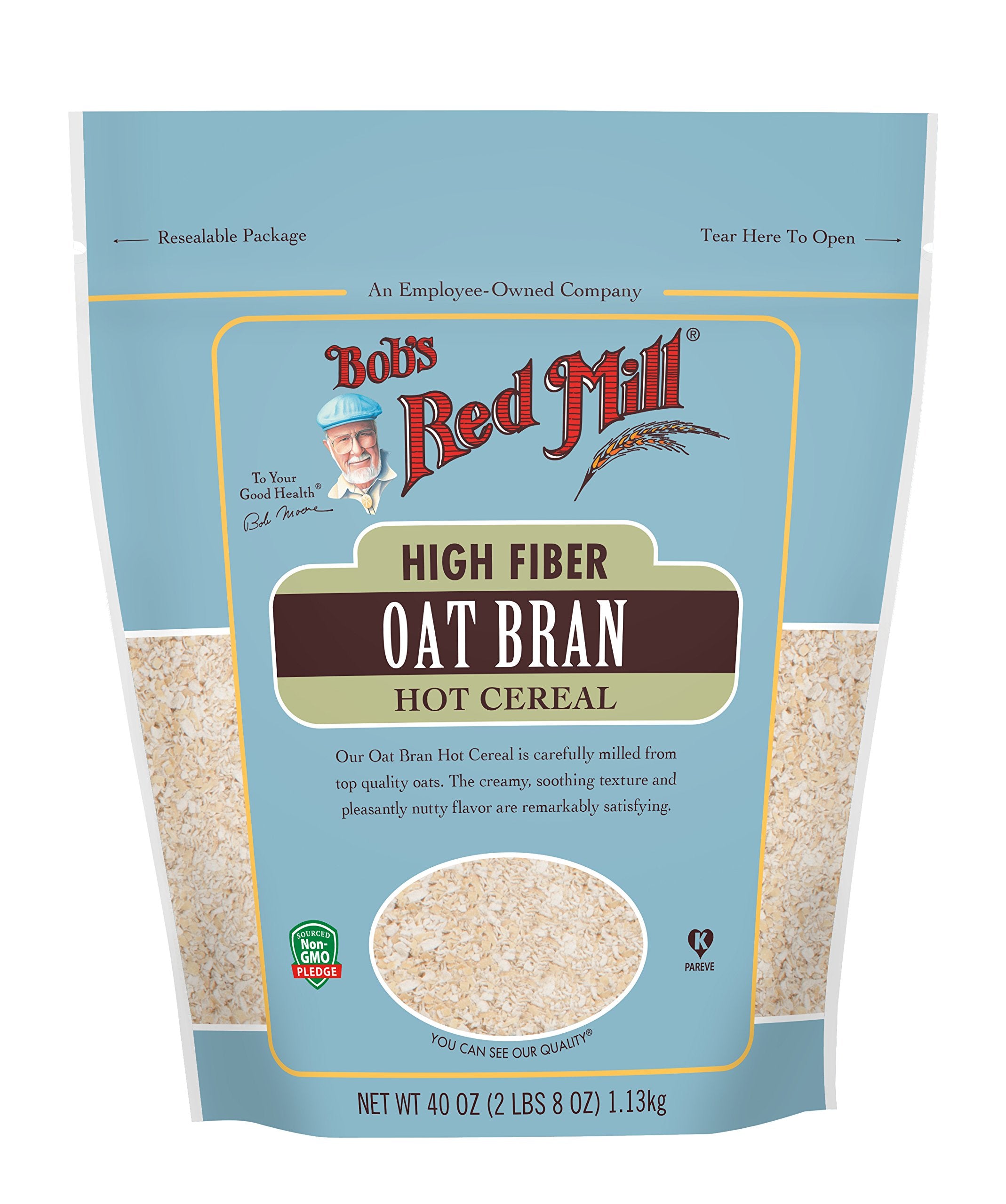 Bob's Red Mill Oat Bran smoothie mix added to a morning shake for fiber.