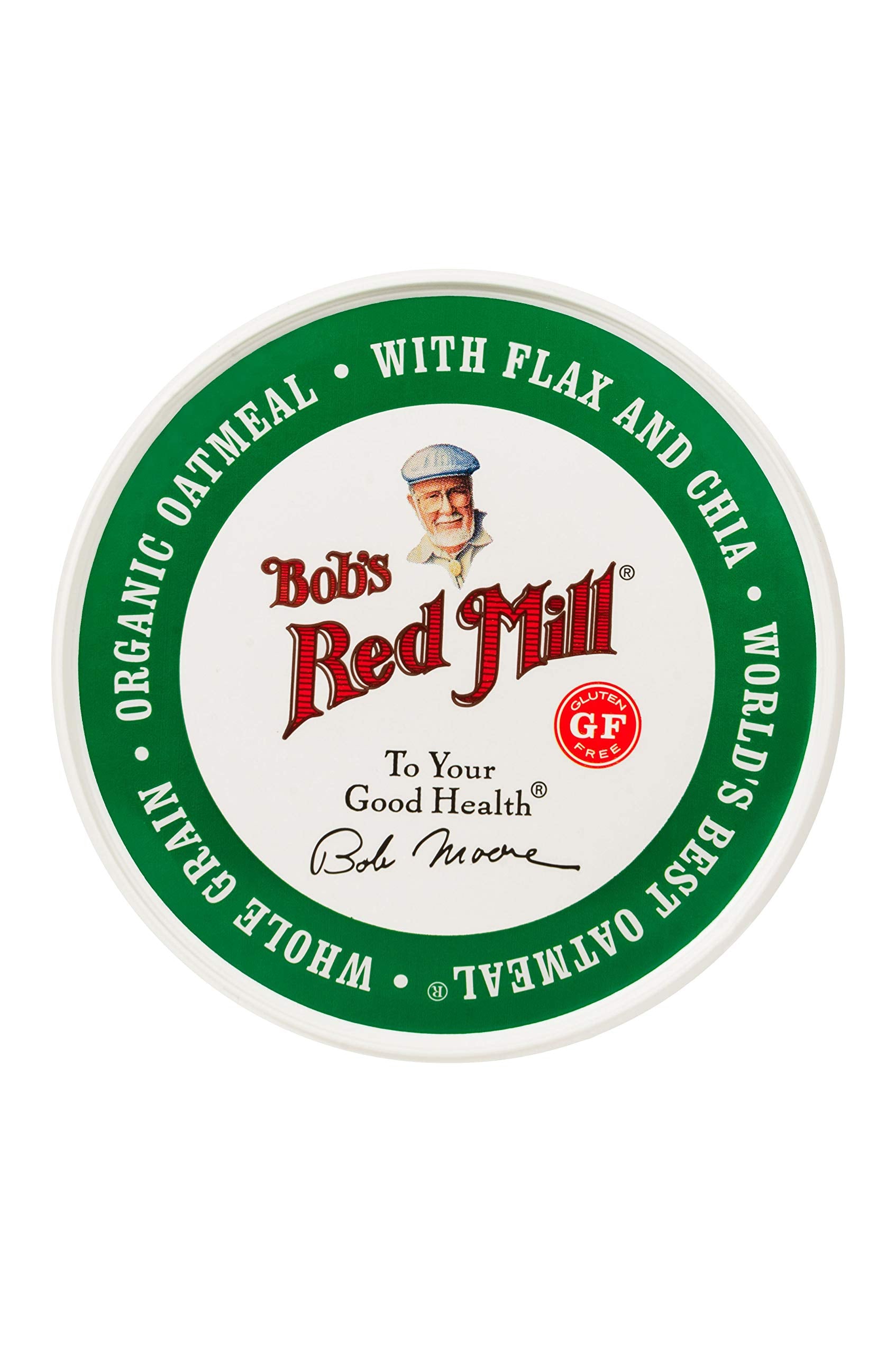 Flax and chia seeds visible in Bob's Red Mill Organic Oat Cup