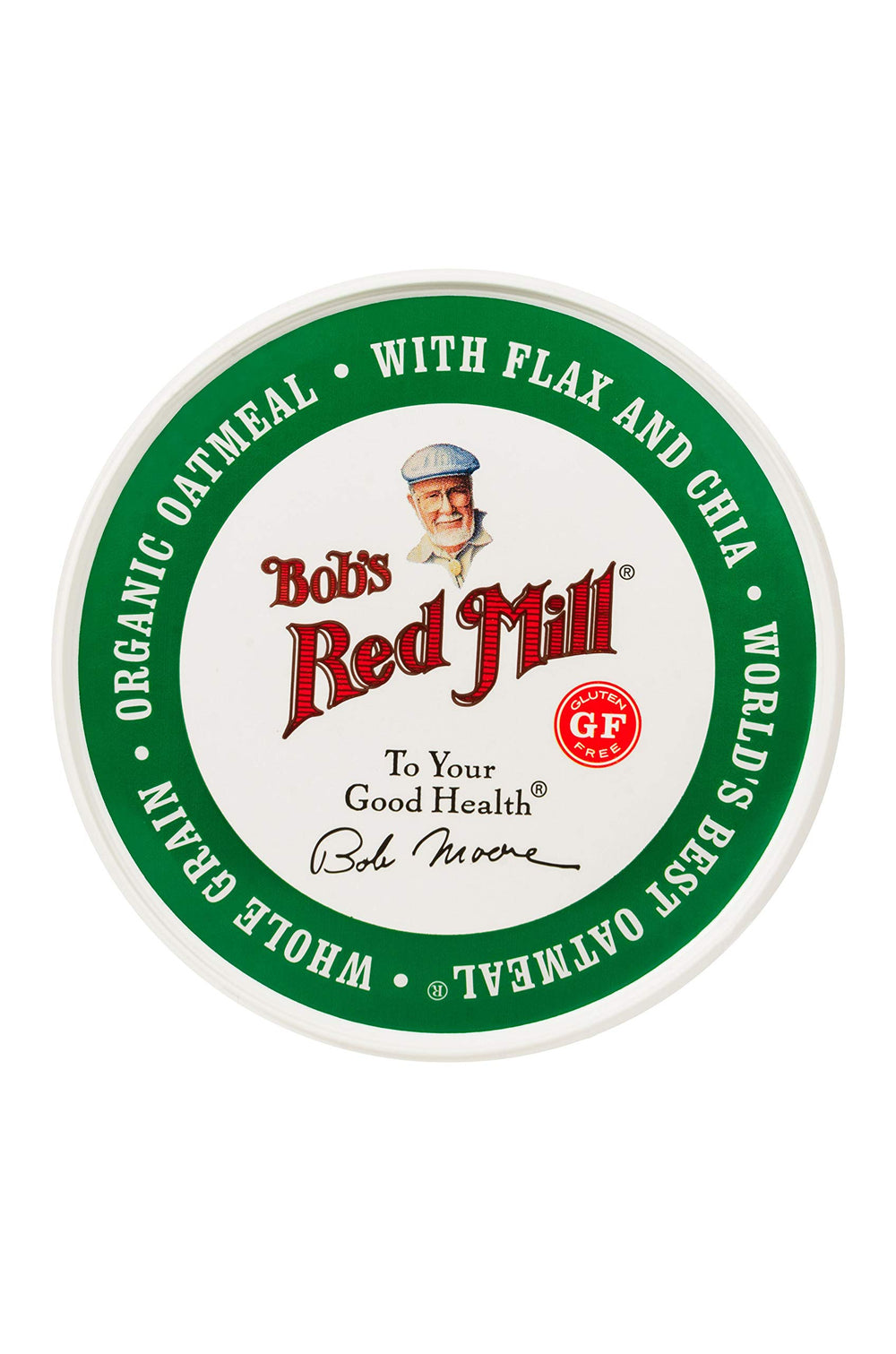 Flax and chia seeds visible in Bob's Red Mill Organic Oat Cup