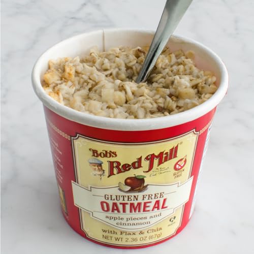 Bob's Red Mill Oatmeal Cup served with hot water for quick satisfaction
