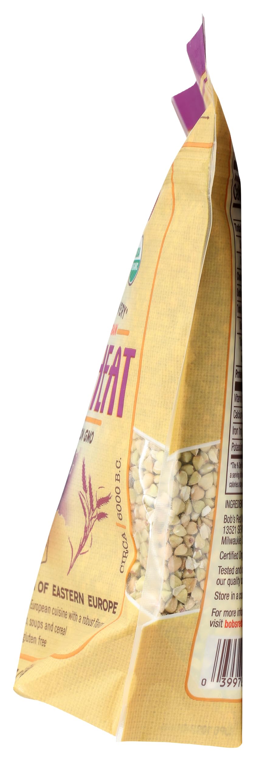 Bob's Red Mill organic buckwheat groats ground into flour.