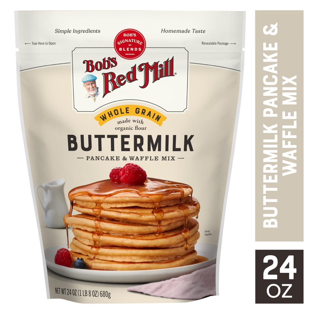 Whisk blending batter in a bowl for fluffy pancakes and crisp waffles