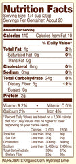 Bob's Red Mill masa harina organic label highlights USDA Organic and vegan