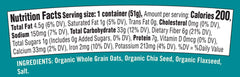Close-up of oats, flax, and chia in Bob's Red Mill Organic Oat Cup