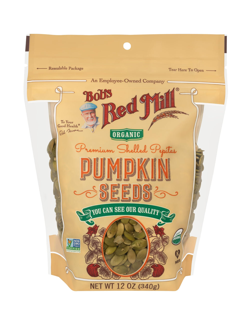 Bob's Red Mill Organic Pumpkin Seeds toasting in oven for roasted flavor