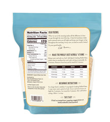 Bob's Red Mill oats packaging with measuring cup for busy mornings