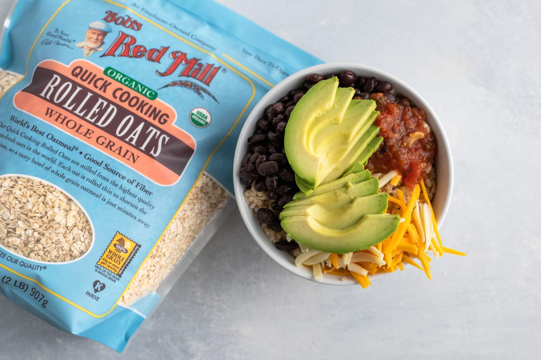 Bob's Red Mill oats used as meatloaf extender for hearty texture