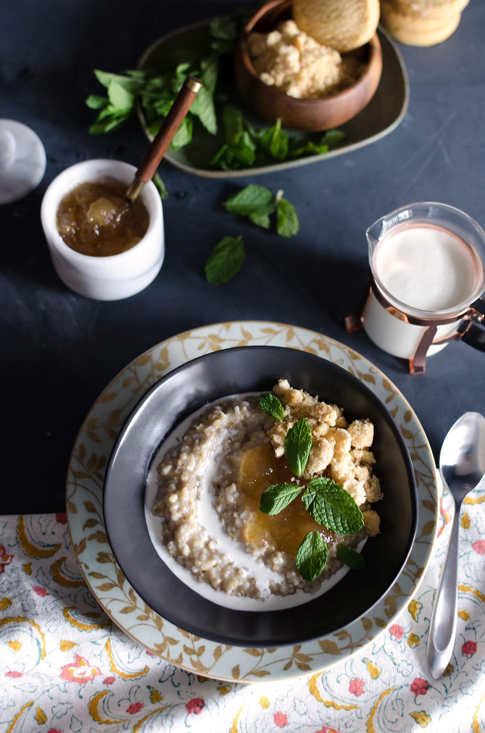 Bob's Red Mill Organic Steel Cut Oats used in a savory risotto-style dish.