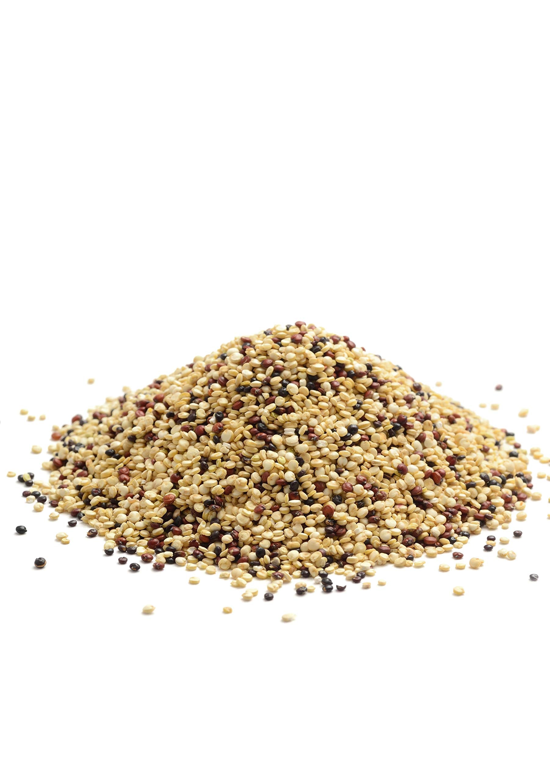 Bob's Red Mill dry quinoa measured in a cup highlighting easy portioning
