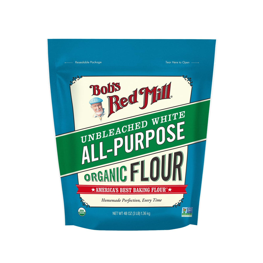Bob's Red Mill flour mixed into cookie dough for even texture