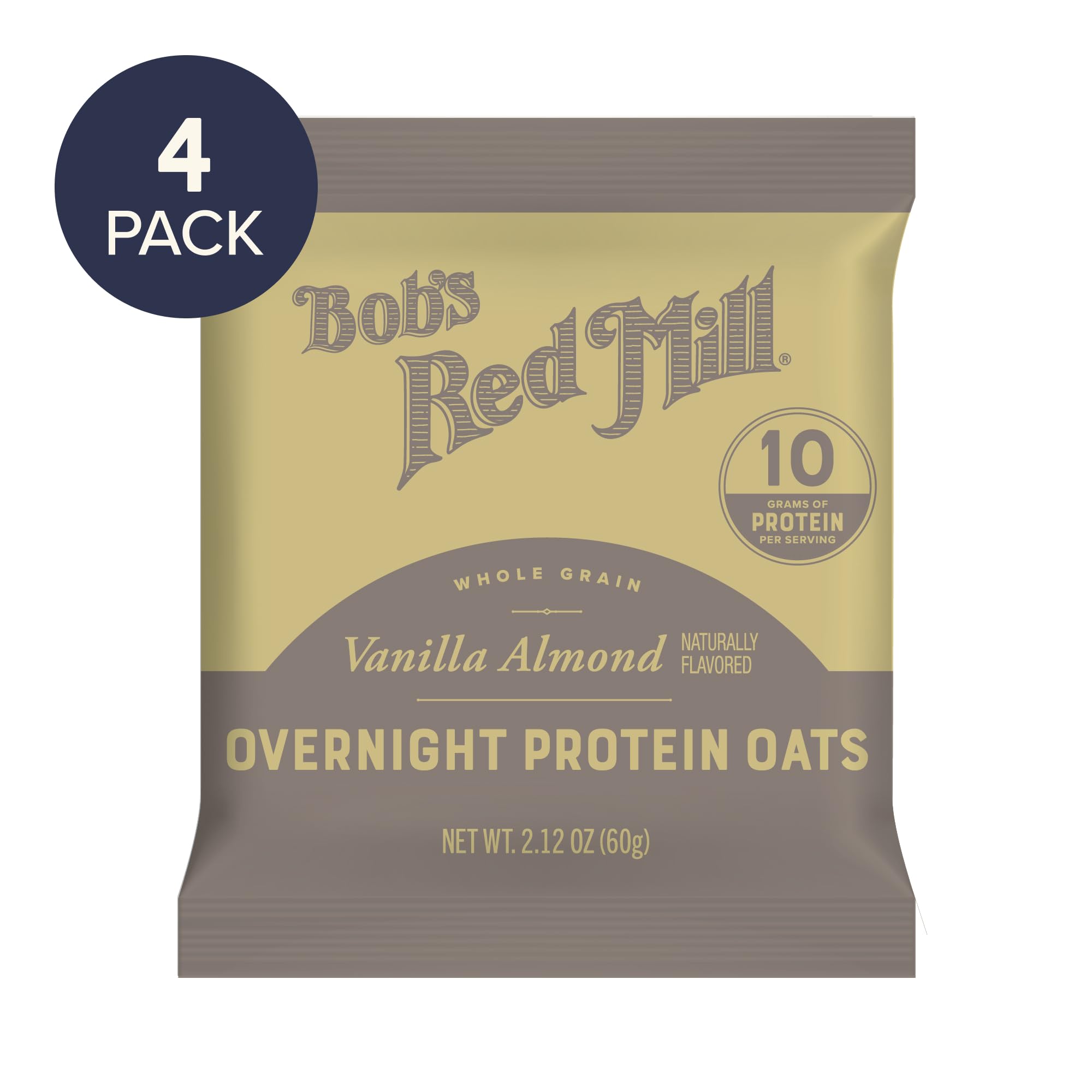Bob's Red Mill protein oats with seeds emphasizes fiber-rich choice