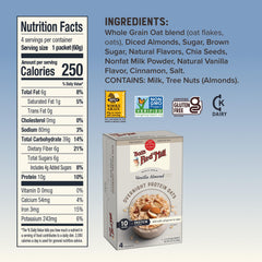 Bob's Red Mill Overnight Protein Oats Vanilla Almond serving cup, ready-to-eat morning protein boost