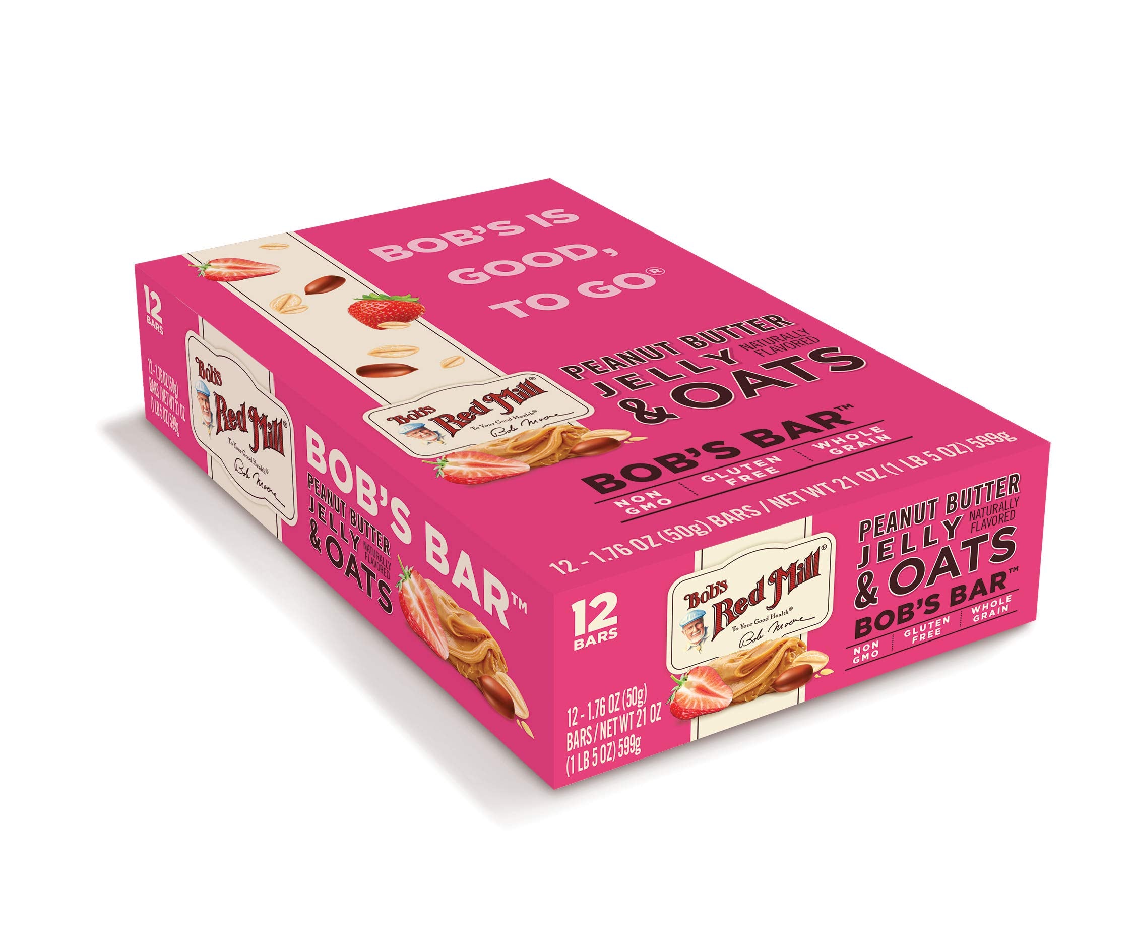 Pack of 12 bars ready for busy mornings or school lunches.
