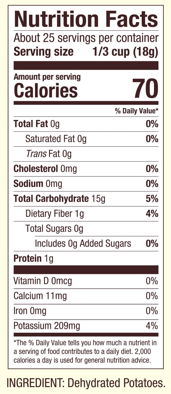 Bob's Red Mill Potato Flakes quick meal mash upgrade