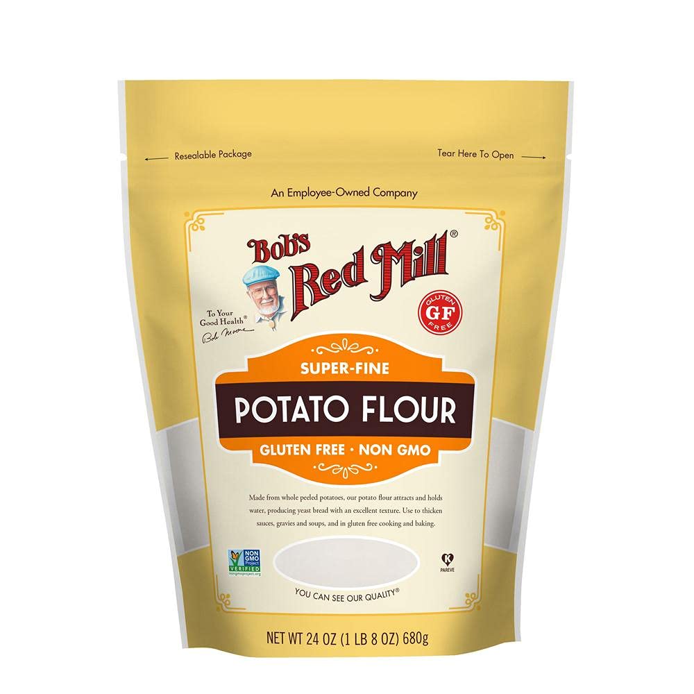 Bob's Red Mill potato flour front package highlighting gluten-free baking versatility
