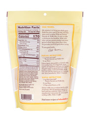 Bob's Red Mill pancake mix batter being poured for fluffy pancakes.