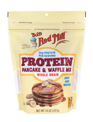 Bob's Red Mill mix with whey, pea protein, and real buttermilk.