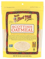 Bob's Red Mill Scottish Oatmeal porridge steaming bowl highlighting creamy breakfast