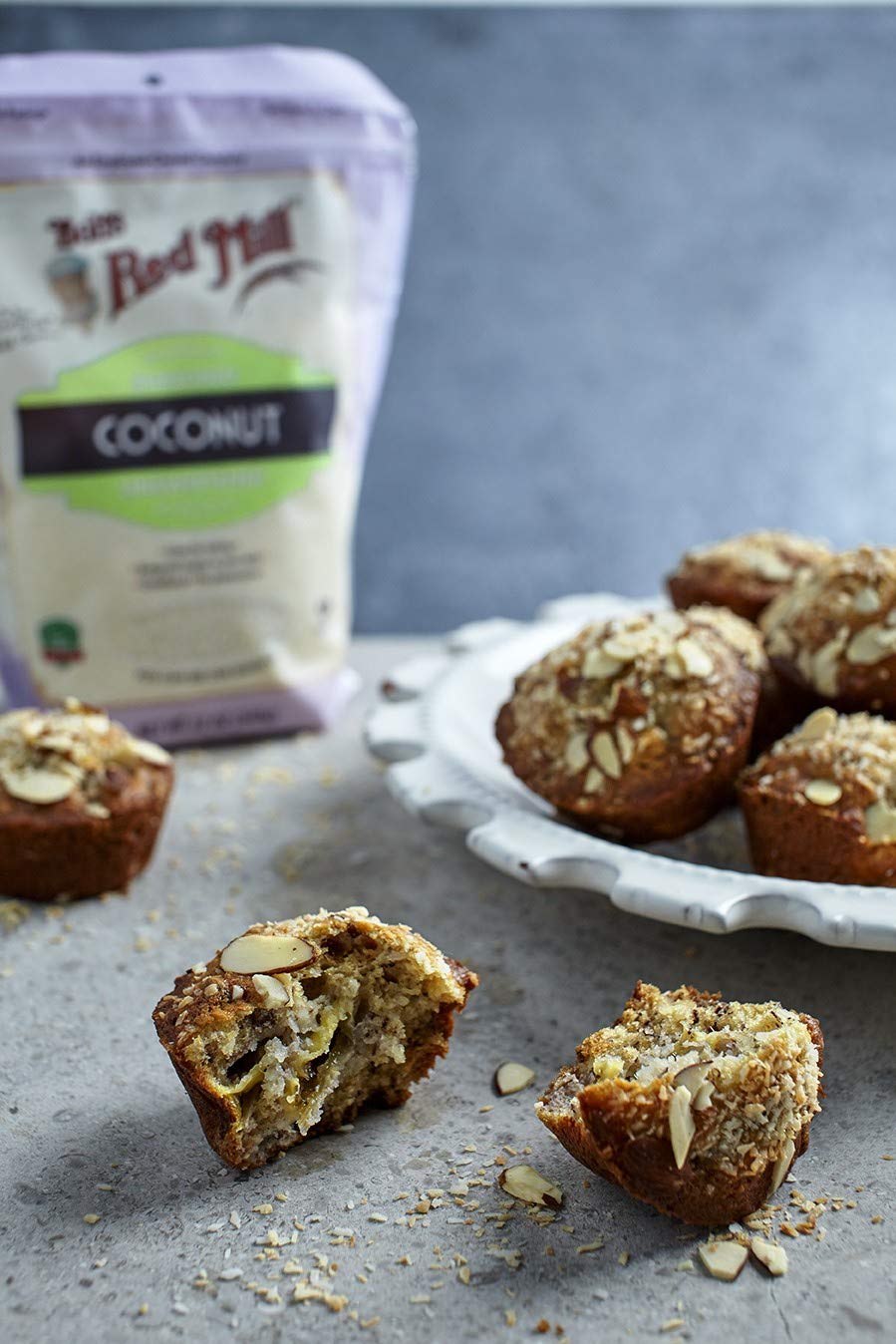 Fiber-friendly Bob's Red Mill shredded coconut as a pantry ingredient