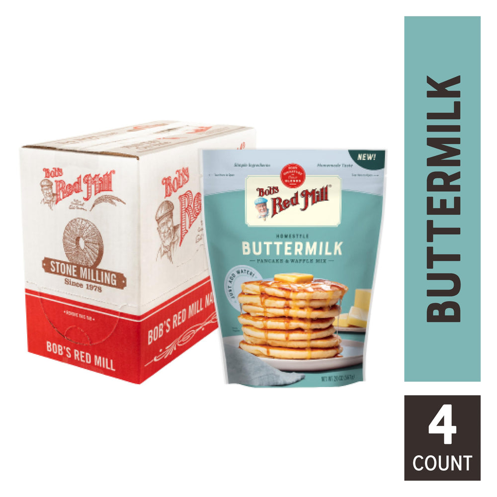 Bob's Red Mill mix ingredients closeup highlights simple, high-quality components.