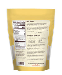Bob's Red Mill sorghum flour pouring into a pan for muffins