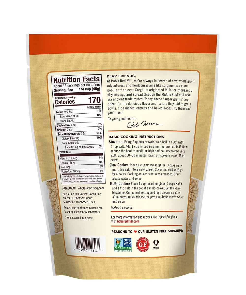 Bob's Red Mill sorghum grain in pilaf with herbs and vegetables