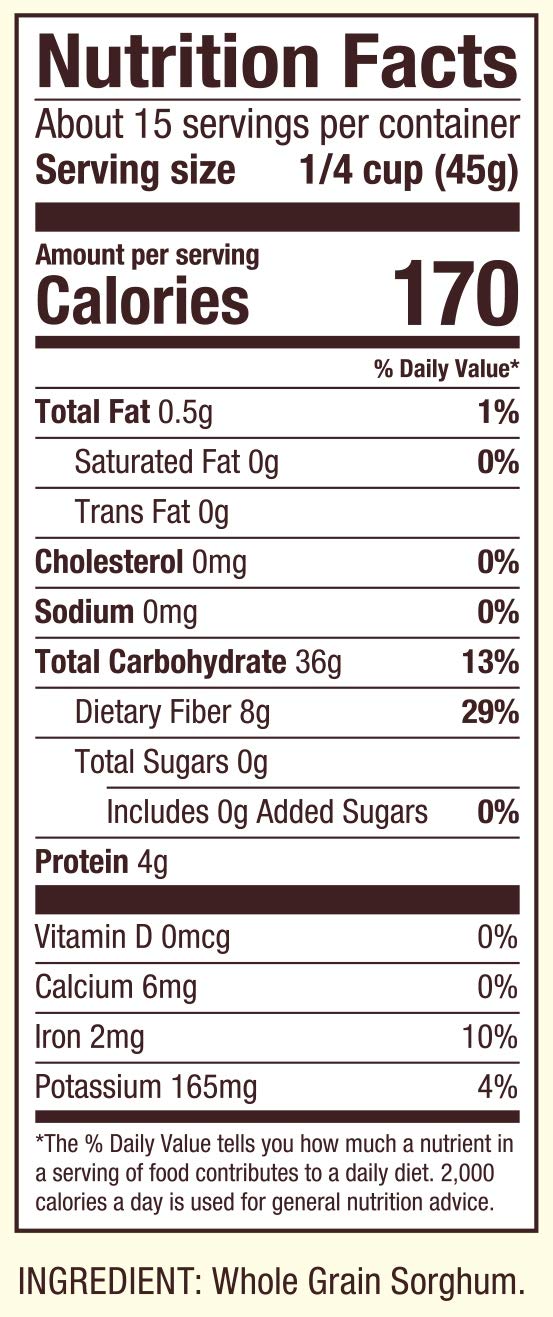 Bob's Red Mill sorghum grain in a fresh salad for texture and fiber
