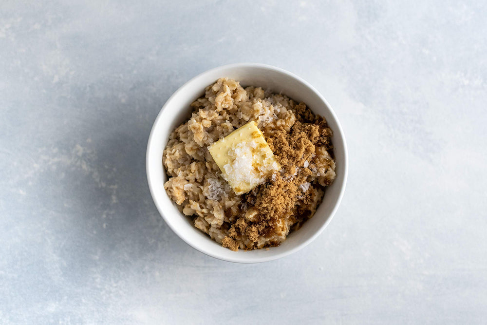 Bob's Red Mill steel cut oats prepared risotto-style.