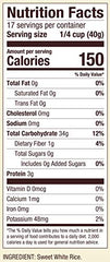 Close-up of Bob's Red Mill flour label on the bag back for ingredients.