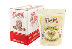 Bob's Red Mill Tropical Muesli pack front showing gluten free labeling