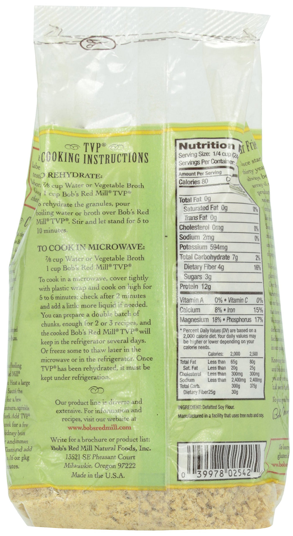 Bob's Red Mill TVP simmered in sauce to absorb bold flavors