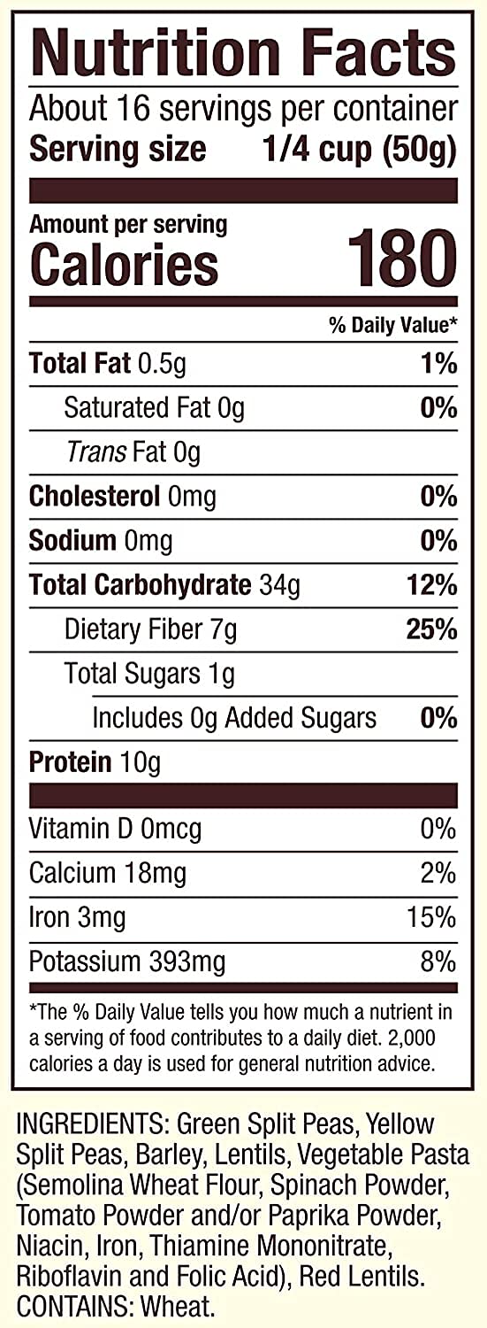 Bob's Red Mill Vegi Soup Mix cooked soup in a bowl with thick, comforting texture.