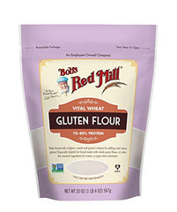 Bob's Red Mill Vital Wheat Gluten seitan-slices plated, illustrating a vegan protein base