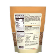 bob's red mill wheat bran texture closeup highlighting rustic ground bran and natural quality.