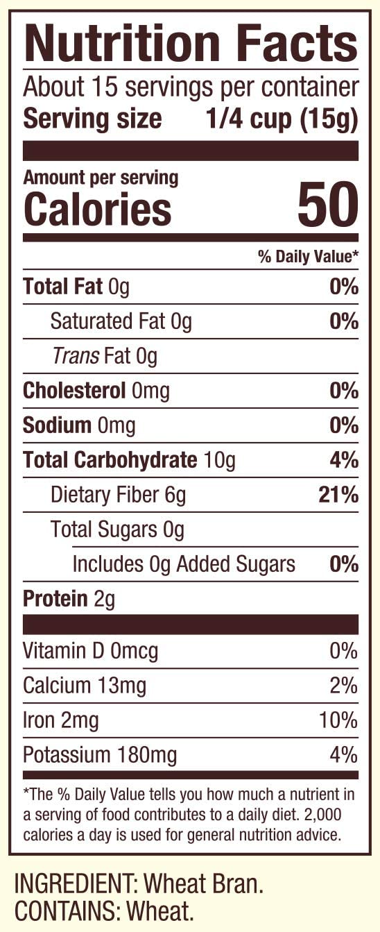 Bob's Red Mill Wheat Bran topping yogurt for crunch and nutrition.