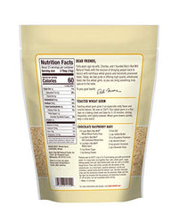 Bob's Red Mill Wheat Germ close-up highlights nutty aroma for breads and yogurt.