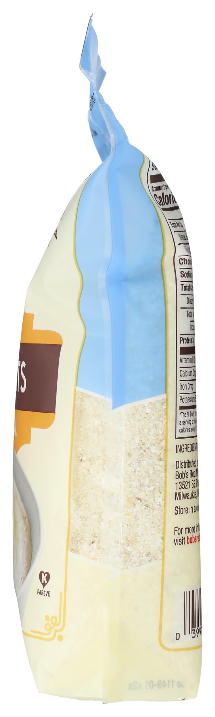 Non-GMO verified, Bob's Red Mill White Corn Grits emphasize wholesome sourcing.