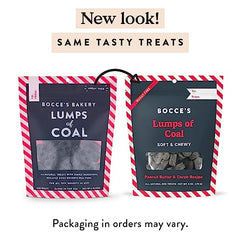 Bocce's Bakery Christmas dog treats with natural charcoal colorant in the mix.